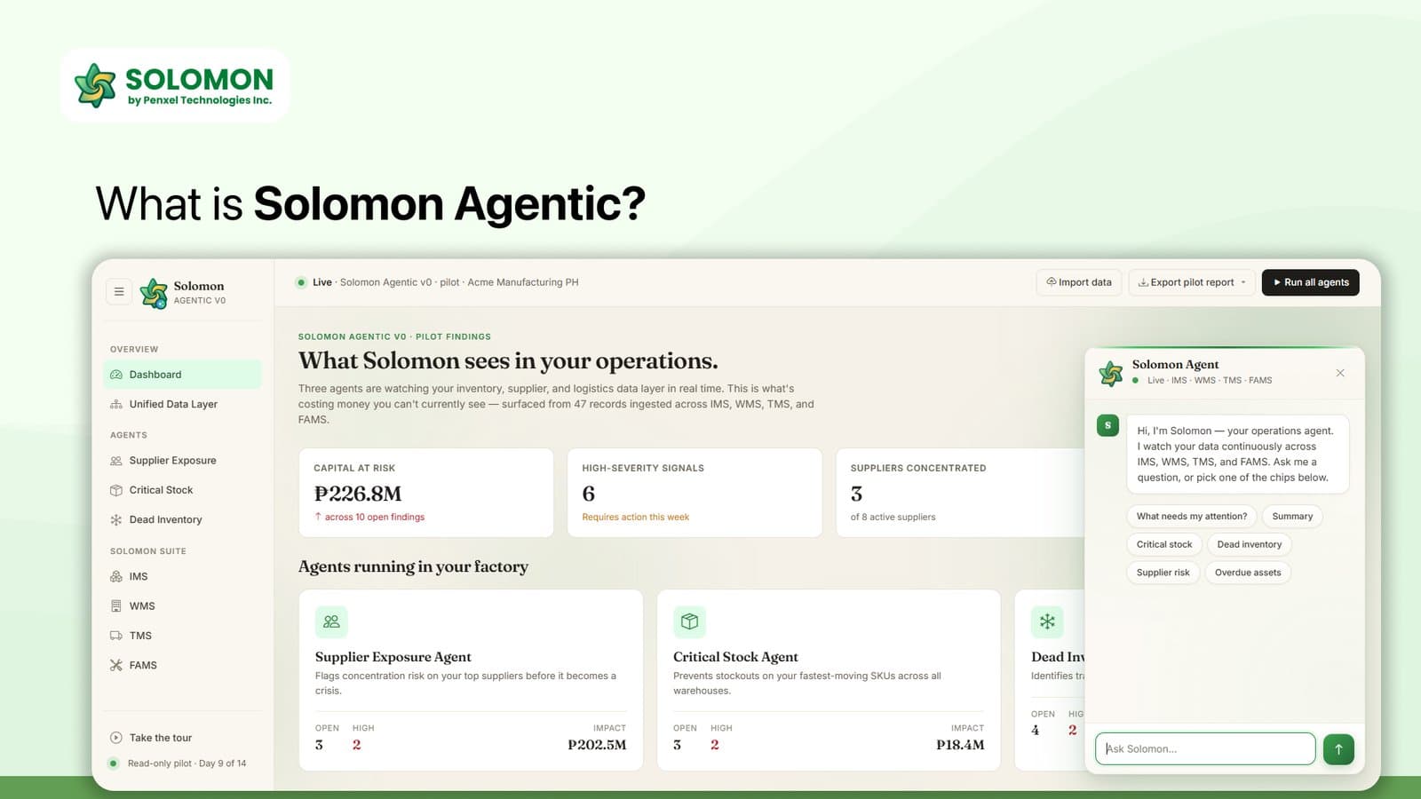 Meet Solomon Agentic: The AI That Tells You What To Do Next